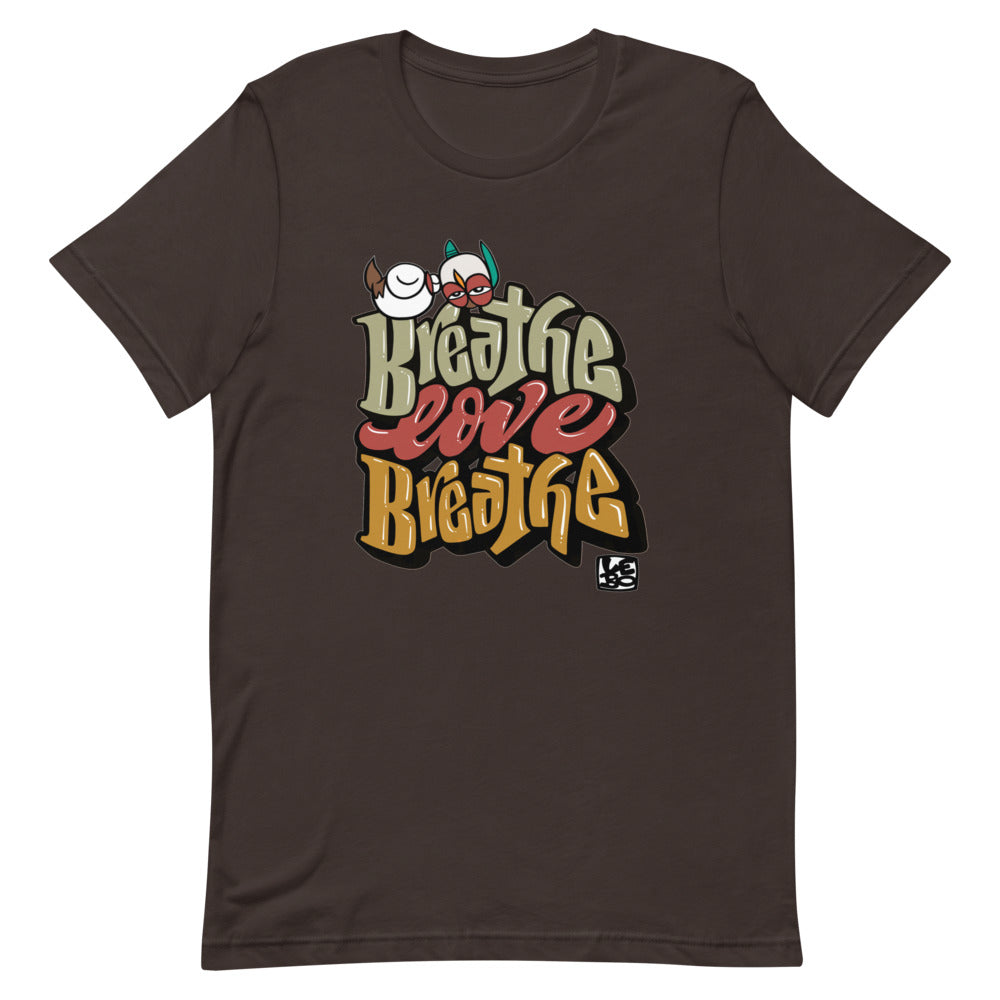 Breathe Love Breathe - Lebo Short-Sleeve Unisex T-Shirt